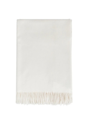 Max Mara fringed scarf - White