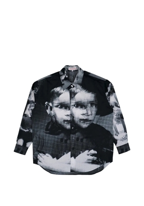Walter Van Beirendonck print button shirt - Black