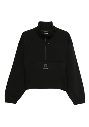 Superdry zip-neck sweater - Black