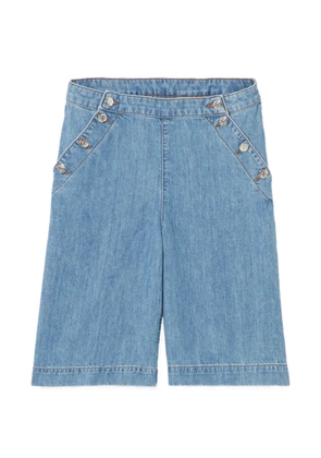 Claudie Pierlot button denim shorts - Blue