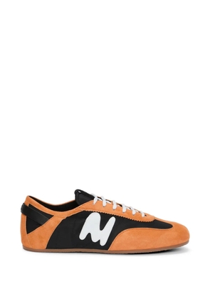 MSGM logo low-top sneakers - Orange