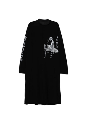 Yohji Yamamoto graphic-print shirt - Black