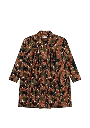 Walter Van Beirendonck Painter camouflage pockets coat - Brown