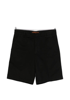 Zegna flat-front shorts - Black