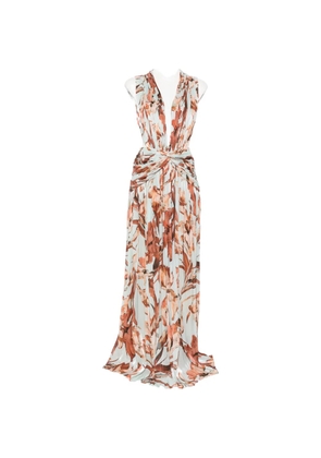 Costarellos Fayla V-neck maxi dress - Pink