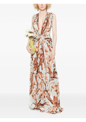 Costarellos Fayla V-neck maxi dress - Pink