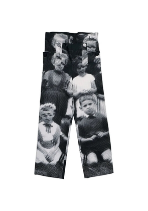 Walter Van Beirendonck glitch print trousers - Black