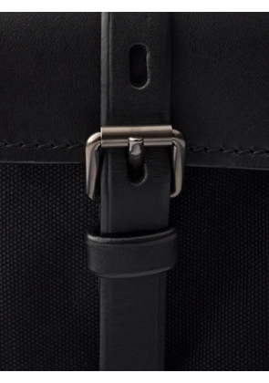 Prada Route mini canvas and leather bucket bag - Black