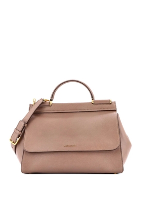Dolce & Gabbana Pre-Owned Miss Sicily Bag Leather Large satchel - Neutrals