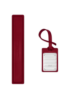 FPM Milano leather luggage handle - Red