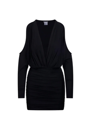 Amazuìn cold-shoulder dress - Black