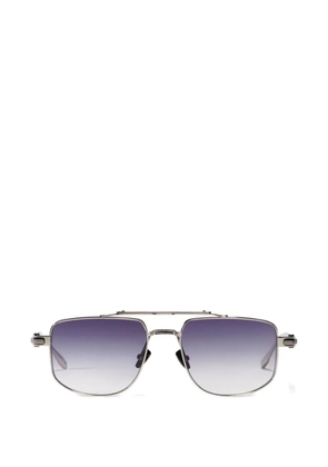 John Dalia double bridge square-frame sunglasses - Silver