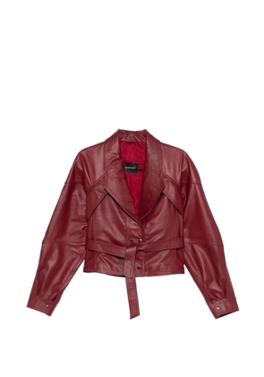 Manokhi Karo self-tie jacket - Red
