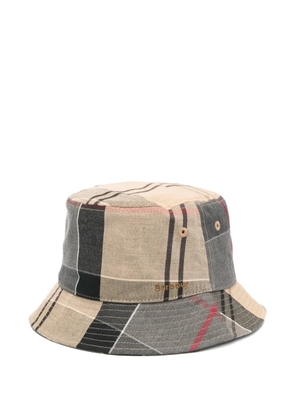 Barbour Telfield tartan bucket hat - Neutrals