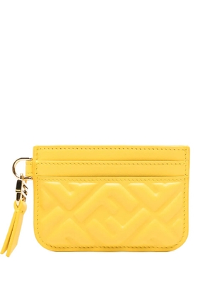 FENDI embossed-logo wallet - Yellow