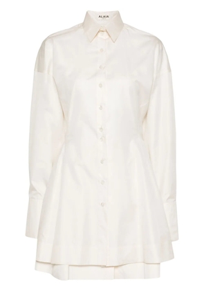 Alaïa Pre-Owned lightweight mini-skirt suit - Neutrals