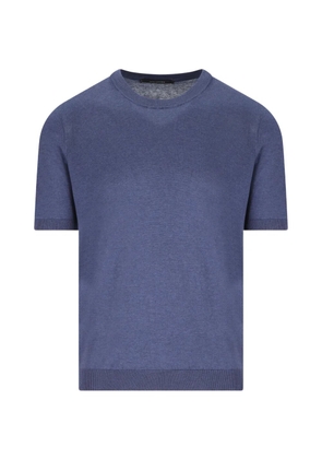 Tagliatore ribbed T-shirt - Blue