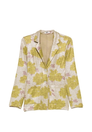 Siyu Rosella floral-print blazer - Gold