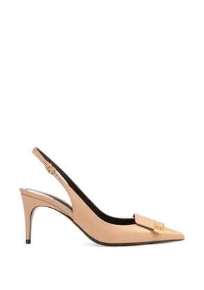 Sergio Rossi buckle sling-back pumps - Neutrals