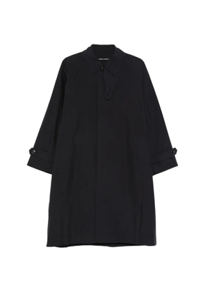 nicholson & nicholson buttoned trench coat - Blue