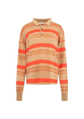 JW Anderson striped polo shirt - Neutrals