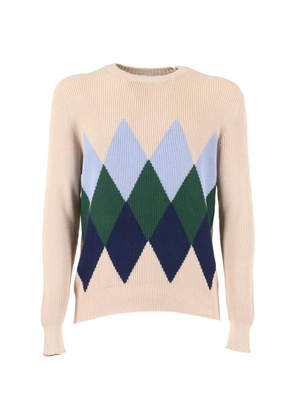 Ballantyne argyle crewneck jumper - Neutrals