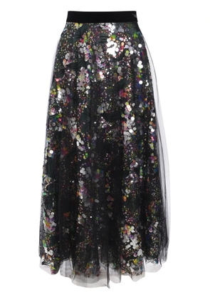 Talbot Runhof Hessa midi skirt - Black