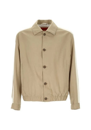 BOSS button striped jacket - Neutrals