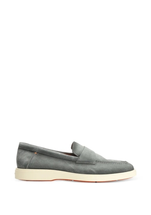 Santoni Revolve suede loafers - Grey