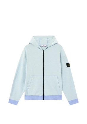 Stone Island hooded zip sweater - Blue
