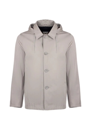 Herno drawstring hood cotton jacket - Grey