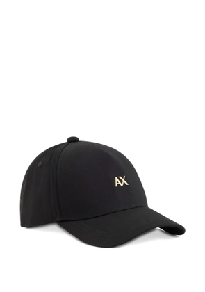 Armani Exchange logo-detail baseball hat - Black
