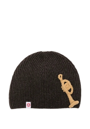 Charles Jeffrey Loverboy trumpet-motif beanie - Brown