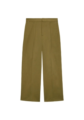 MSGM pleated straight-leg trousers - Green