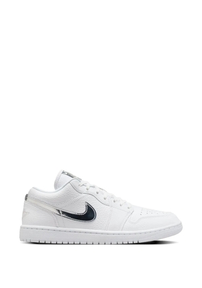 Jordan metallic-logo lace-up sneakers - White