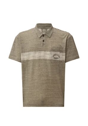 C.P. Company striped chest-pocket polo shirt - Green