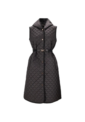 Max Mara hooded quilted gilet - Black