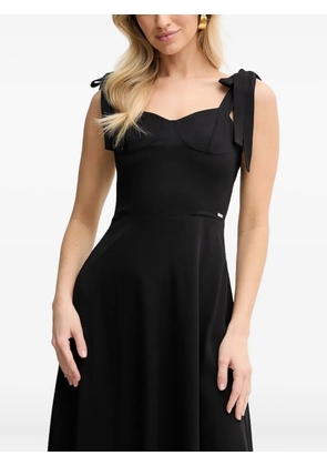 Armani Exchange tie-strap midi dress - Black