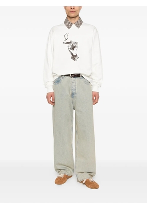 Drôle De Monsieur Cuba sweatshirt - White