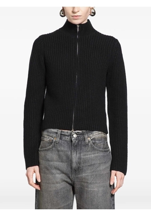 6397 zip-up cardigan - Black