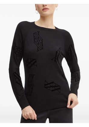 Armani Exchange logo-embellished sweater - Black
