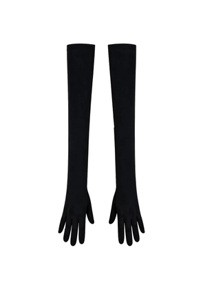 Gloria Coelho black long gloves