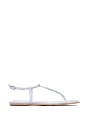 Bernardo T-strap leather sandals - Blue