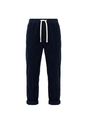 American Vintage Padow drawstring-corduroy trousers - Blue