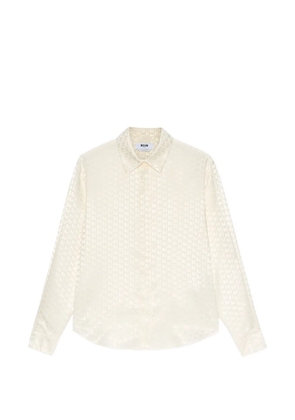 MSGM patterned shirt - Neutrals