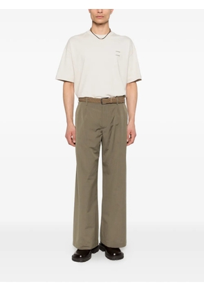 SAMSOE SAMSOE Joel logo-print T-shirt - Neutrals