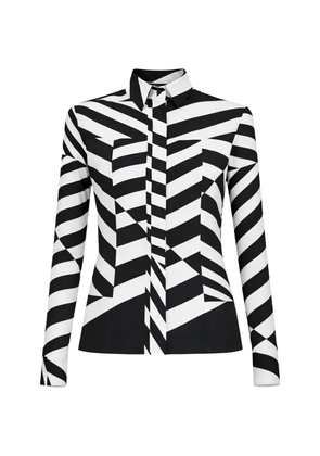 Gloria Coelho geometric-print shirt - White