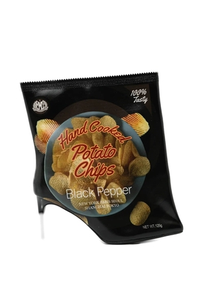 Maison MIHARA YASUHIRO 80mm graphic-print pin heel boots - Black