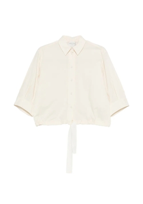 Forte Forte drawstring-hem shirt - Neutrals