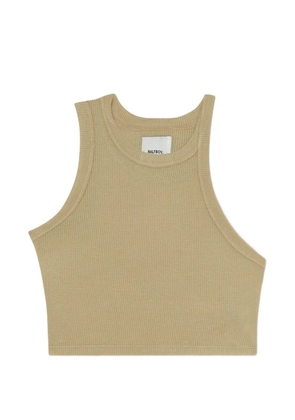 Halfboy ribbed-knit crop top - Neutrals